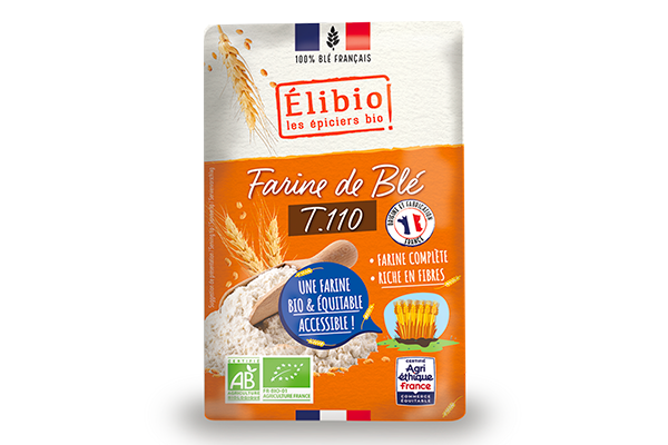 Farine de blé bio artisanale T110 complète