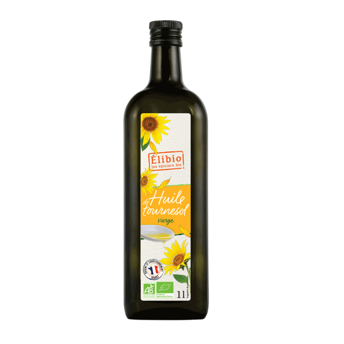 Huile de tournesol vierge bio Origine France 1L