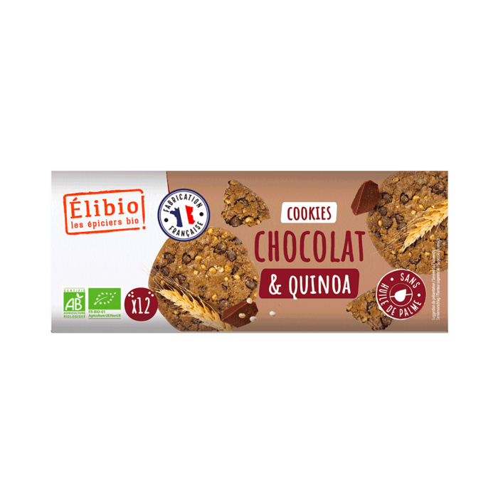 Cookies chocolat quinoa bio 175 g Fabrication France