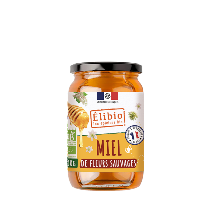 Miel de fleurs sauvages bio 500 g Origine France